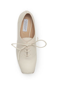 Clio Heel en ivoire lamb cuir