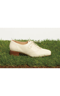 Clio Heel en ivoire lamb cuir