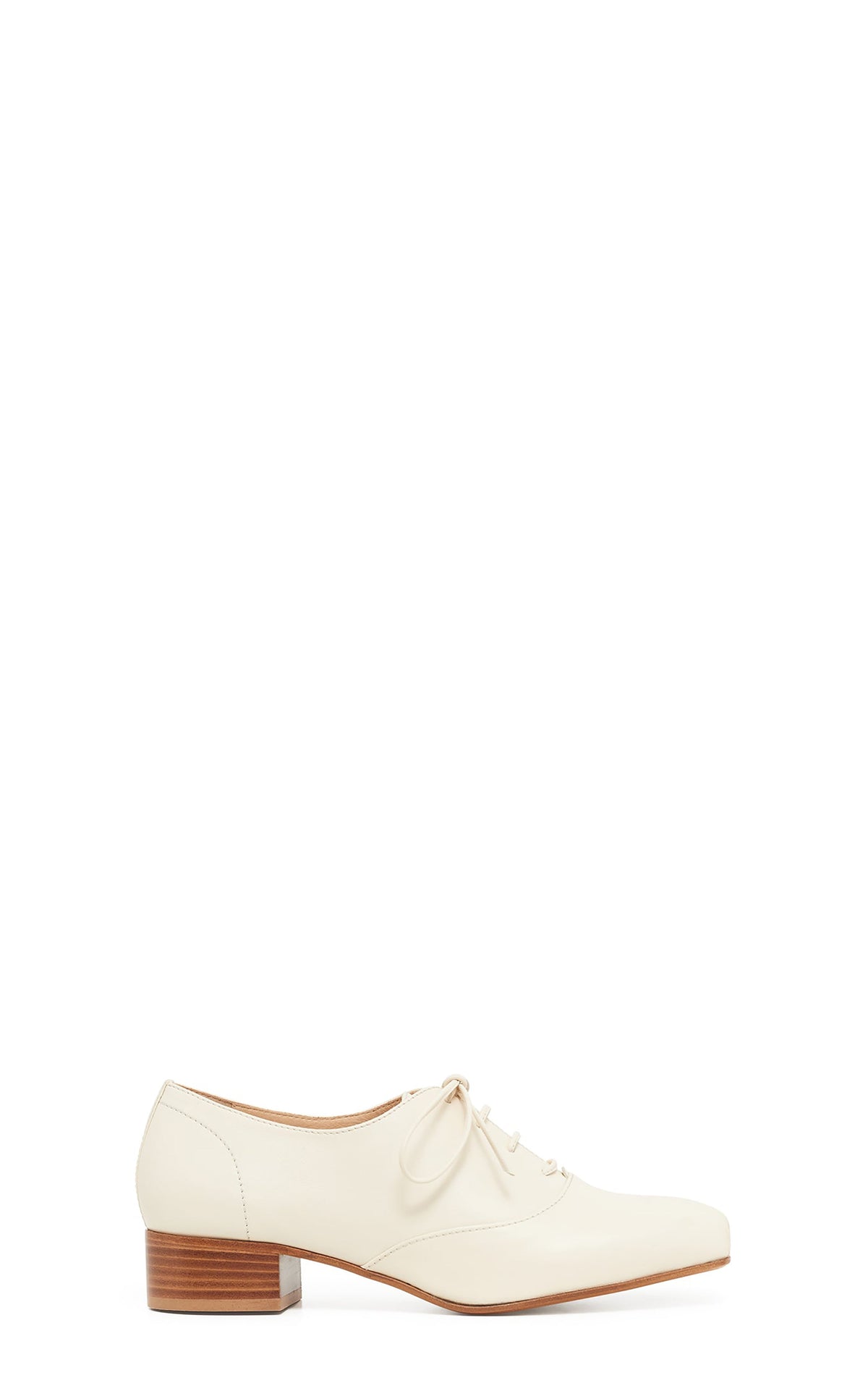 Clio Heel en ivoire lamb cuir
