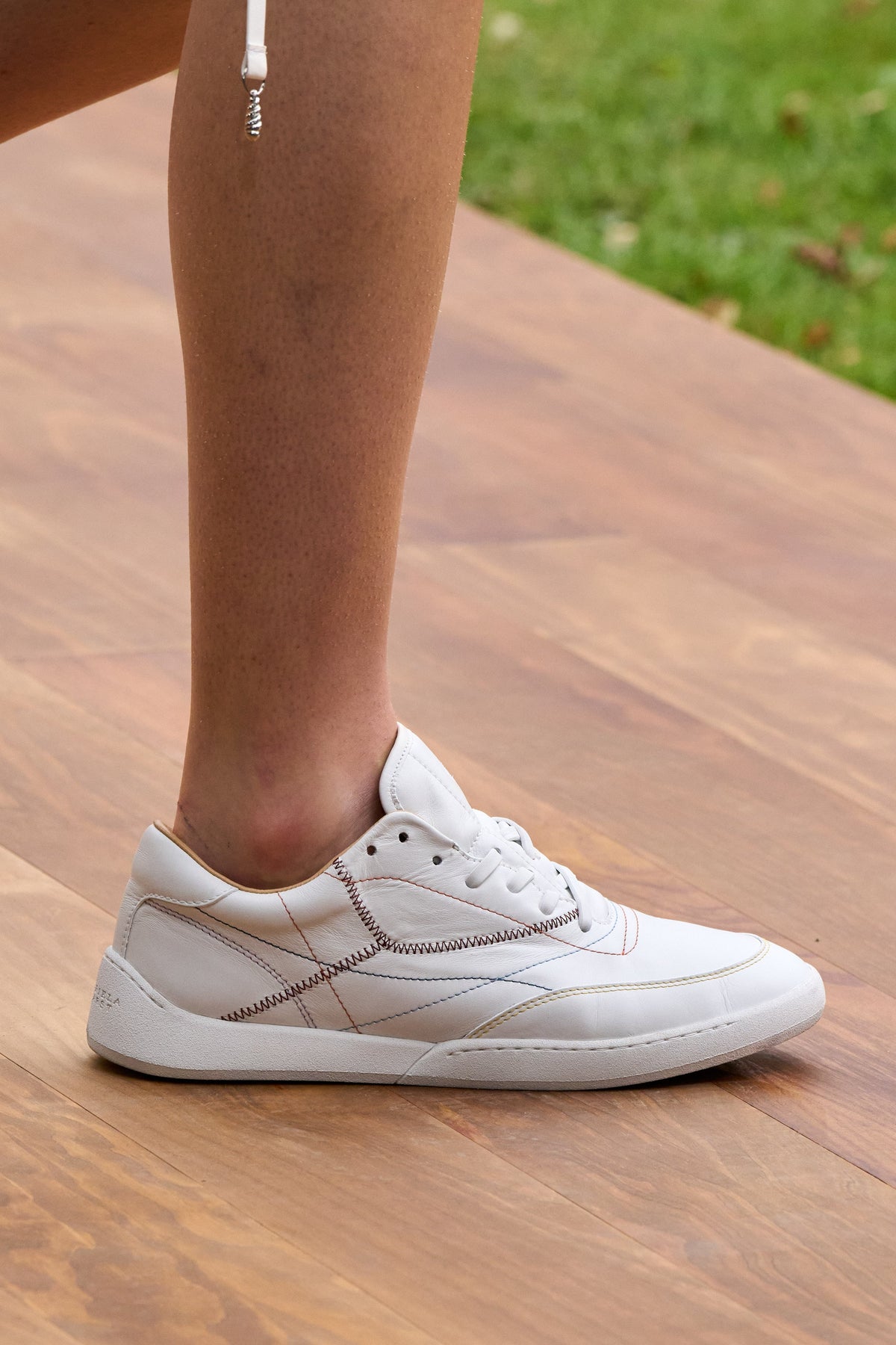 Ohio Sneakers en blanc cervo deerskin cuir