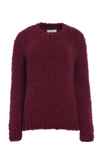 Lawrence Sweater en bordeaux welfat cachemire fil