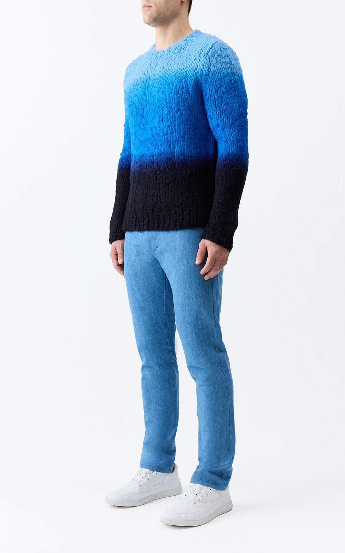 Deep Dye Sky Blue / Pull Aion en cachemire - Deep Dye Sky Blue