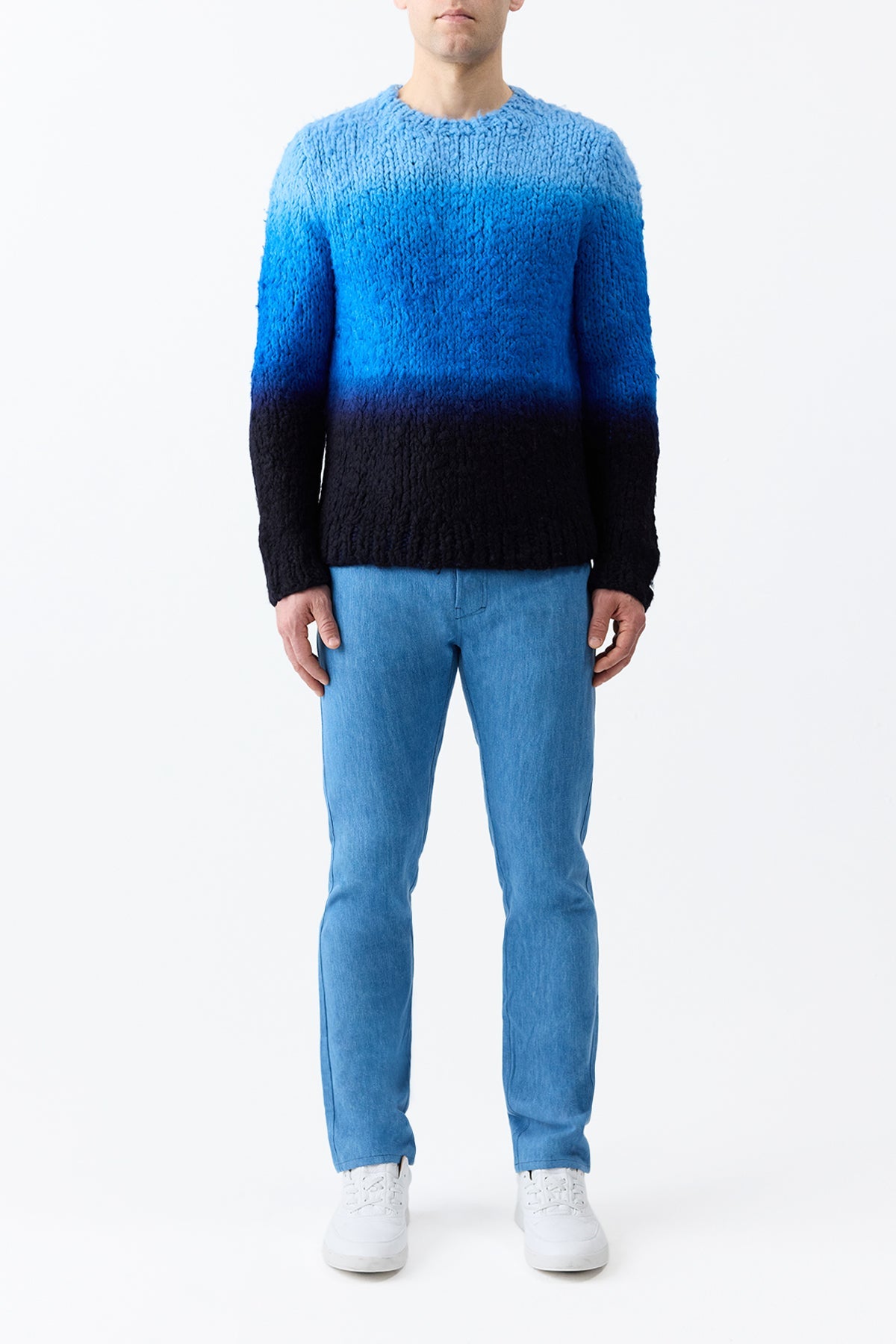 Deep Dye Sky Blue / Pull Aion en cachemire - Deep Dye Sky Blue