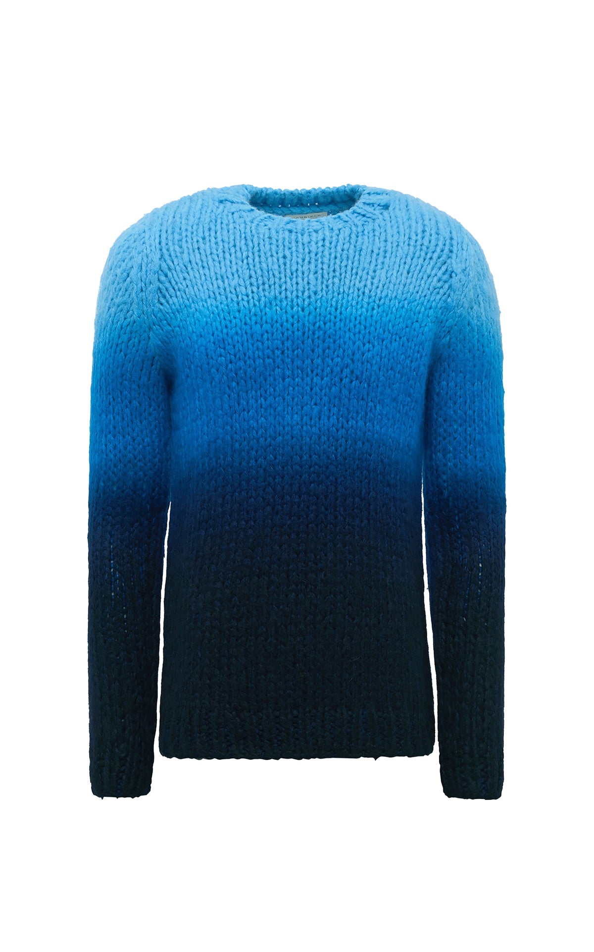 Aion Sweater en deep dye bleu ciel welfat cachemire fil