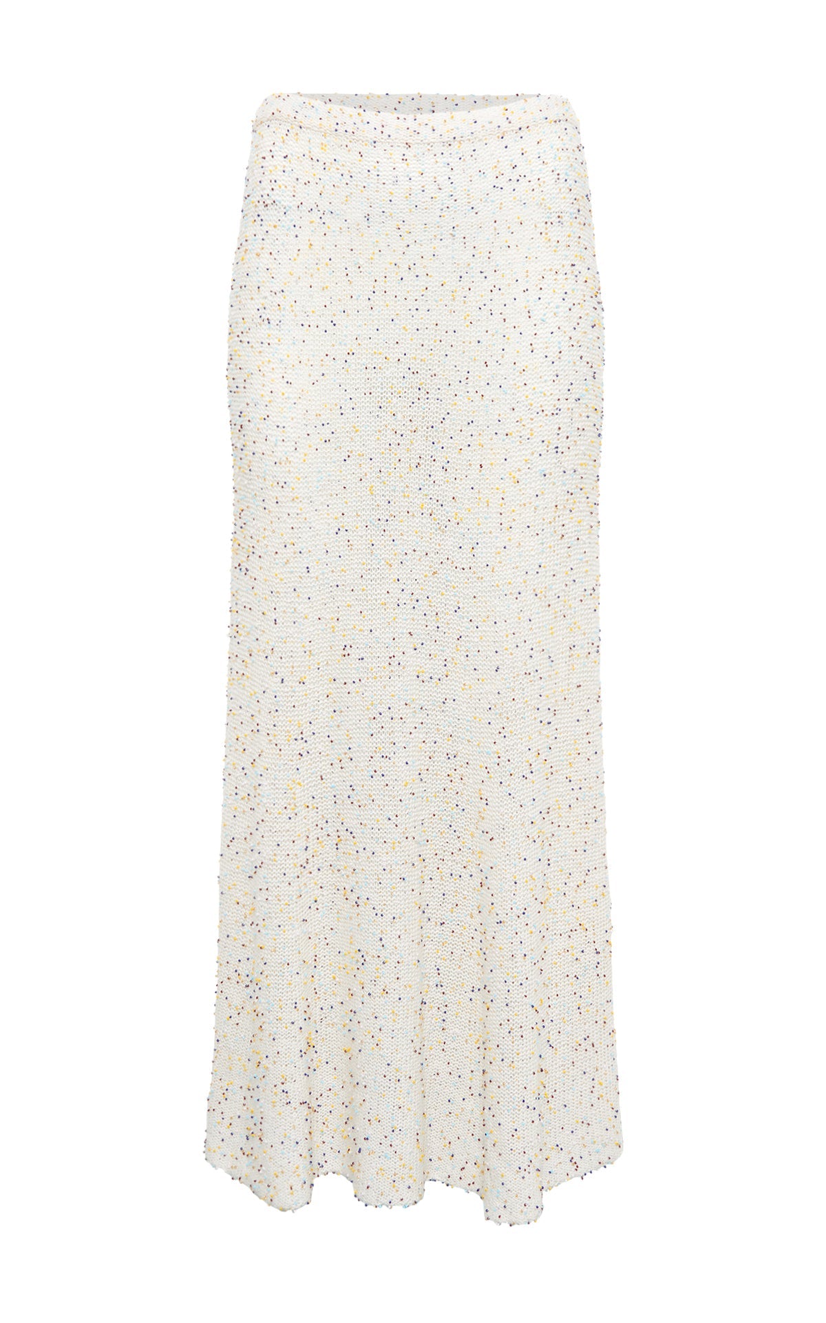 Sabine Skirt en noir / or beaded cachemire/soie