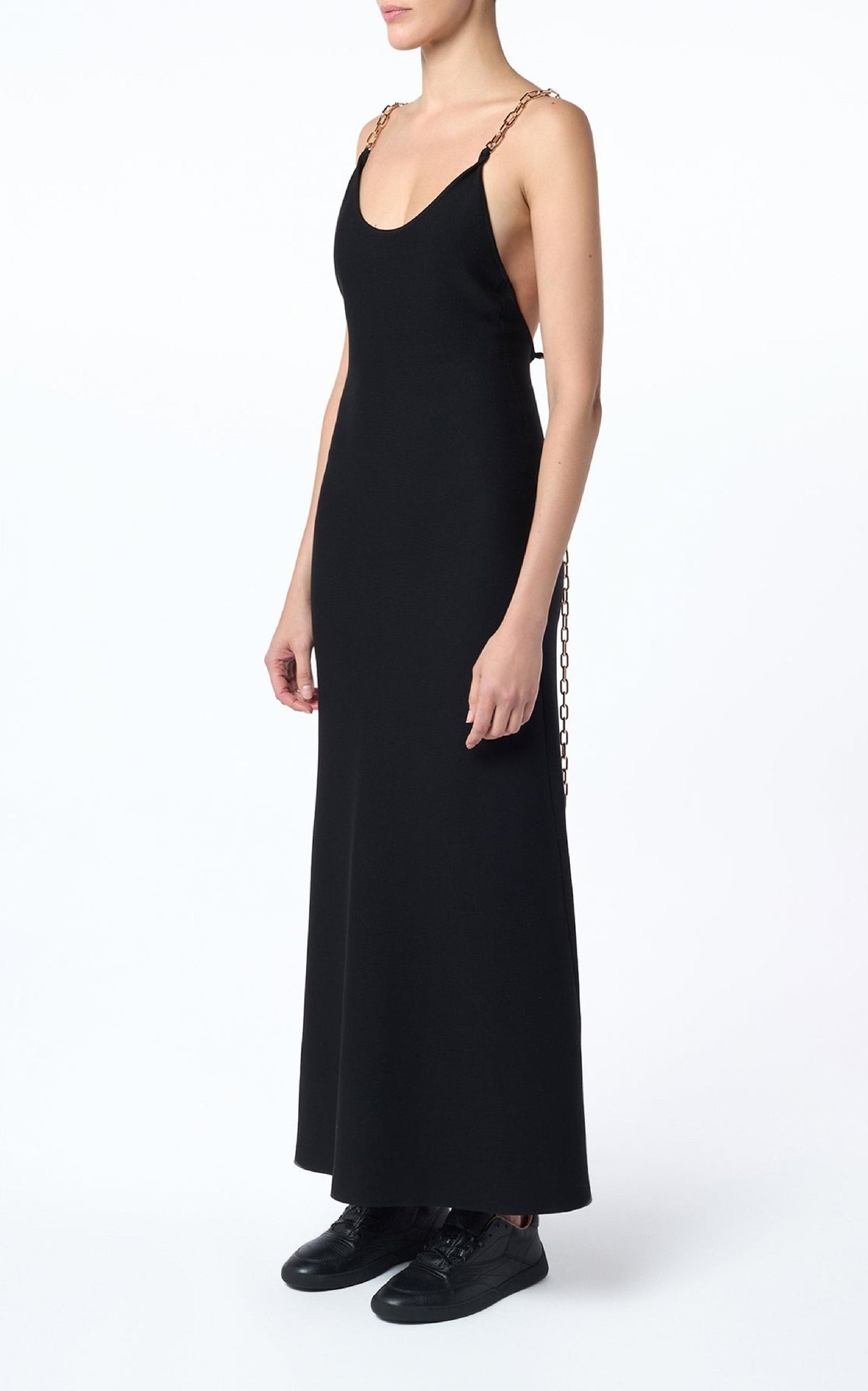 Adeona Dress en noir opacum 3 ply