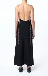 Adeona Dress en noir opacum 3 ply