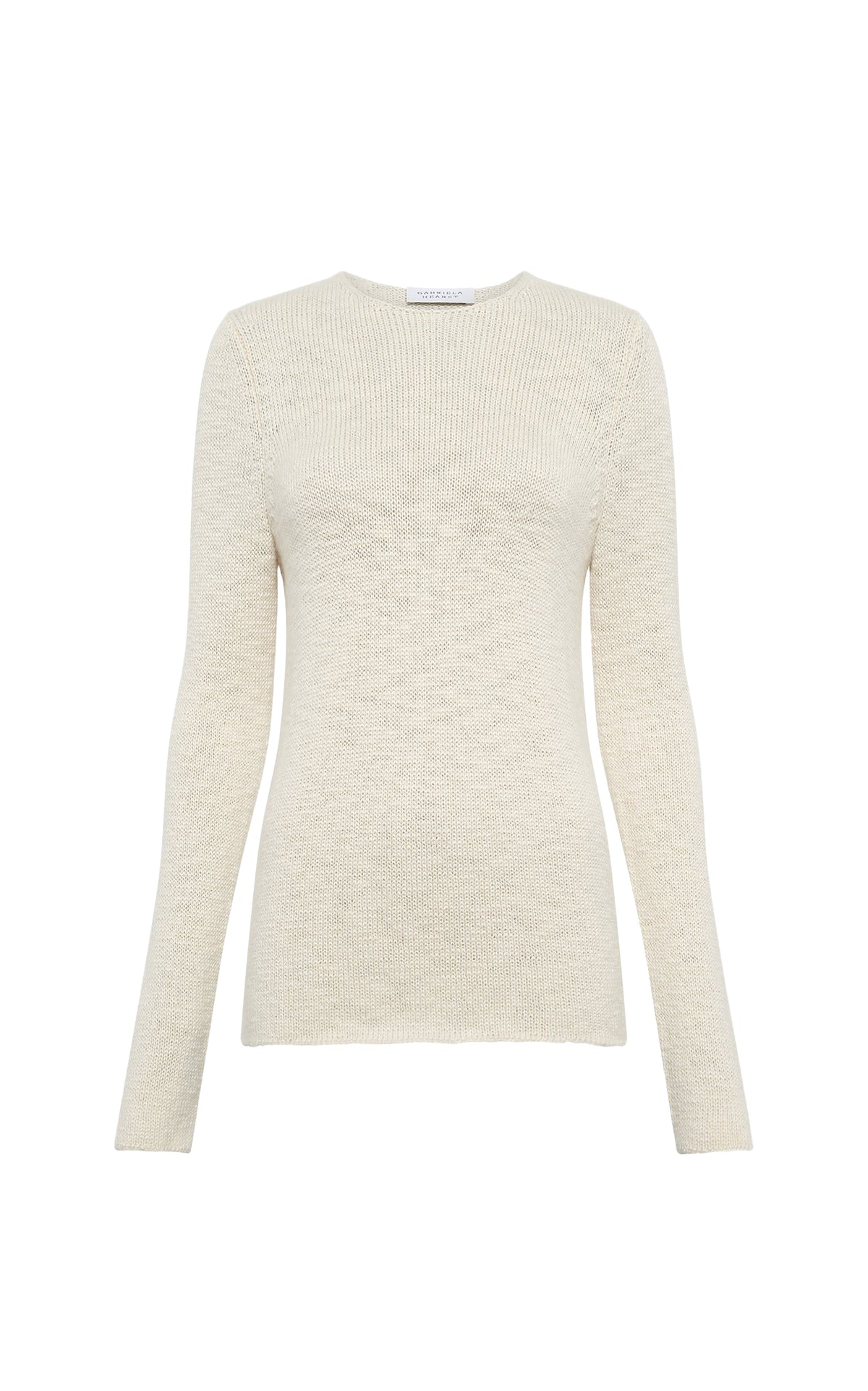 Ivory / Pull col rond Deva en cachemire - Ivory