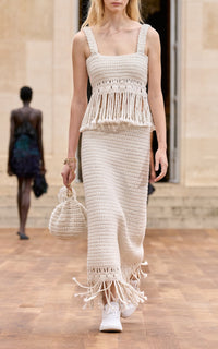 Ivory / Jupe Macha en laine et cachemire - Ivory