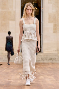 Ivory / Jupe Macha en laine et cachemire - Ivory