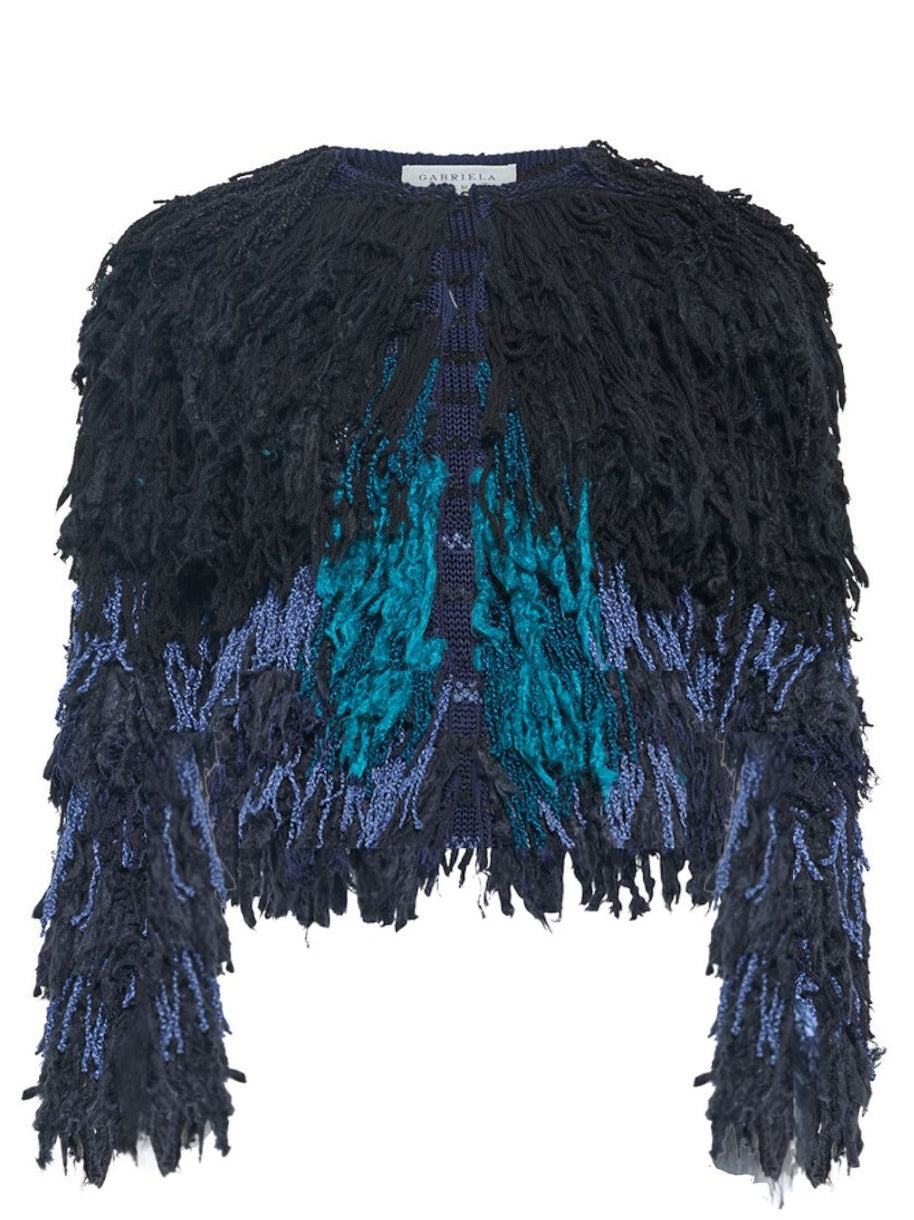Black Multi / Veste Mazu en soie - Black Multi