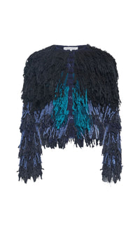 Black Multi / Veste Mazu en soie - Black Multi