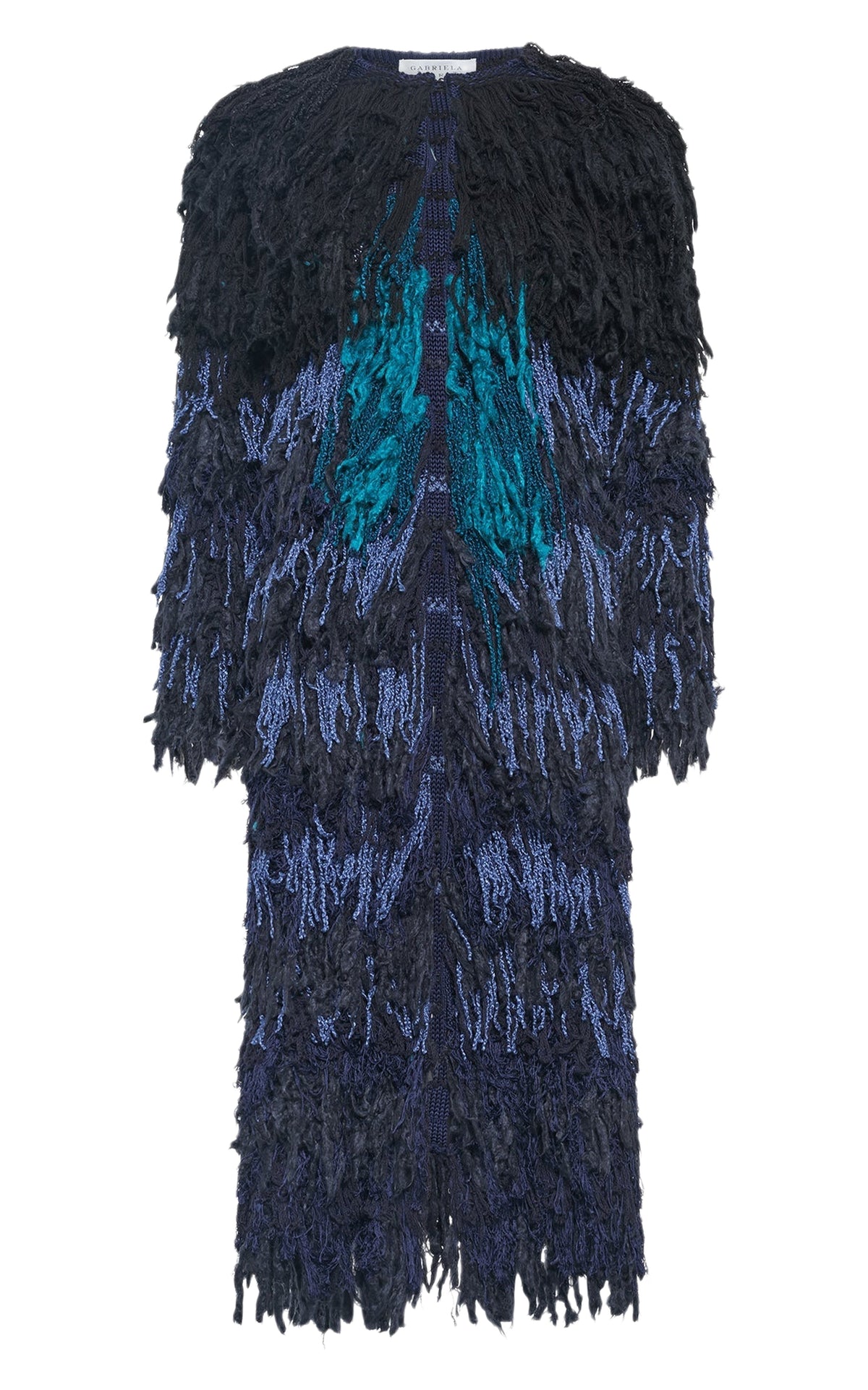 Black Multi / Manteau Minerva en soie - Black Multi