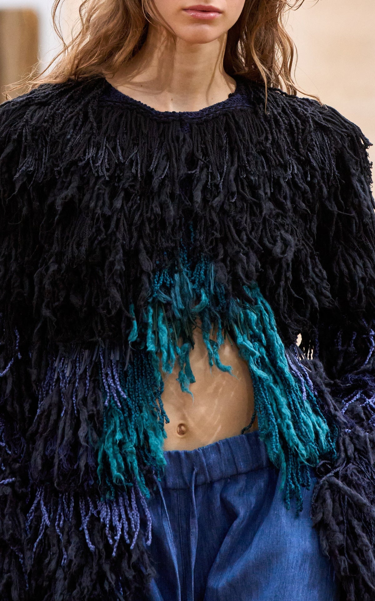 Black Multi / Manteau Minerva en soie - Black Multi