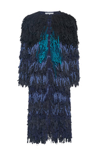 Minerva Coat en noir multicolore siena nm 5000