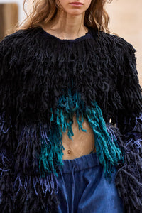 Minerva Coat en noir multicolore siena nm 5000
