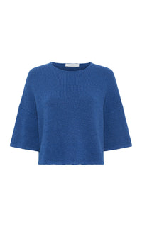 Ivory / T-shirt court Pomona en cachemire - Ivory