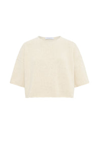 Pomona Cropped T-S en ivoire whoa 1700