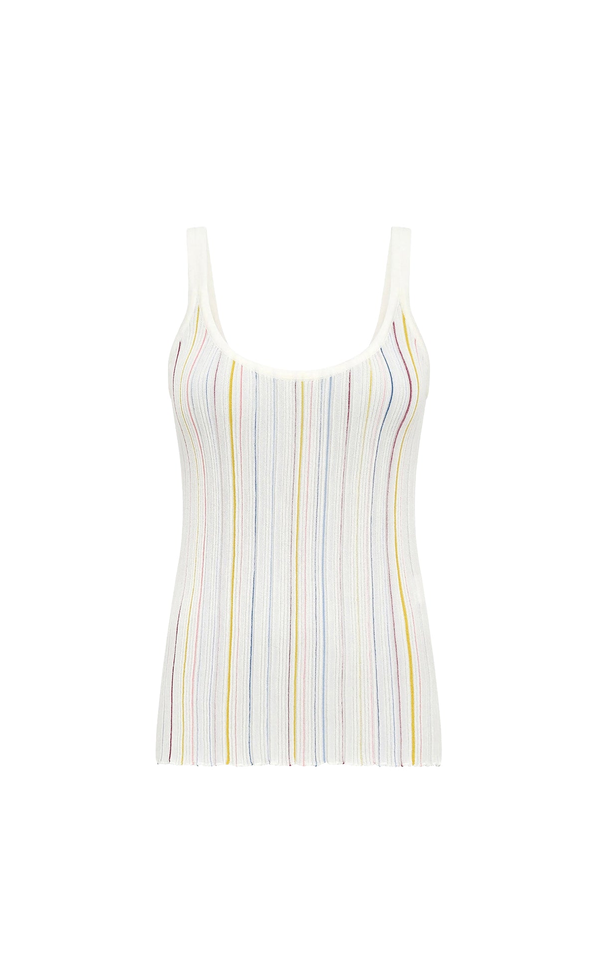 Yara wool tank top - Ivory Multi