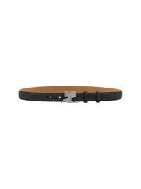 Ceinture AC logo en denim - Dark Heather Grey