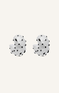 BOUCLES D'OREILLES INFINI MOUCHETÉES