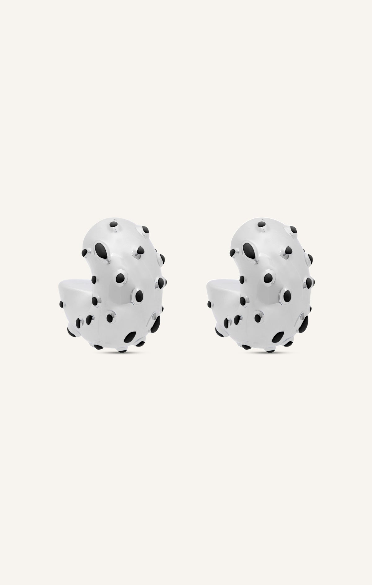 BOUCLES D'OREILLES INFINI MOUCHETÉES