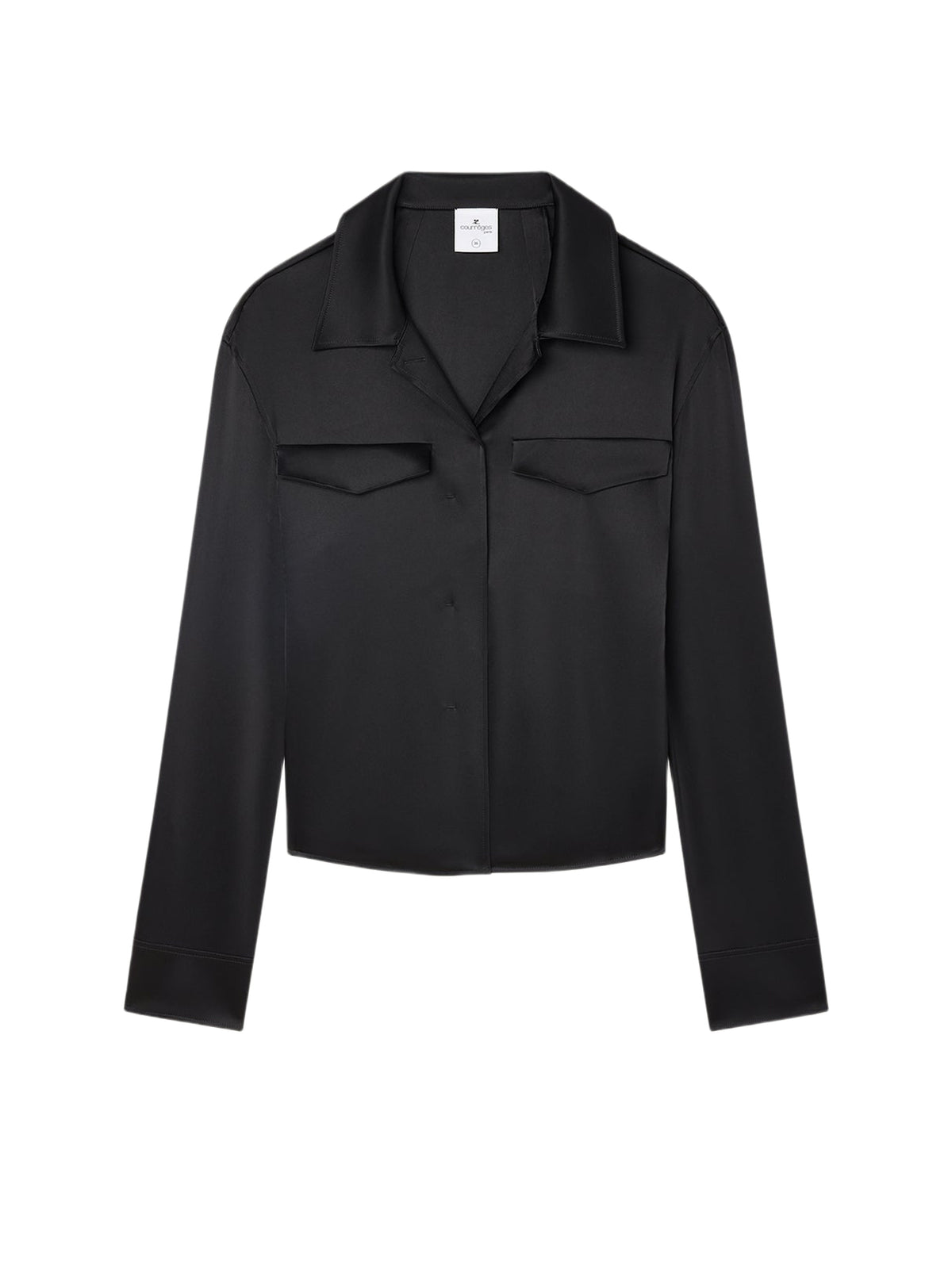PRIX MARQUE : 180 / CHEMISE EN SATIN 2 POCHES