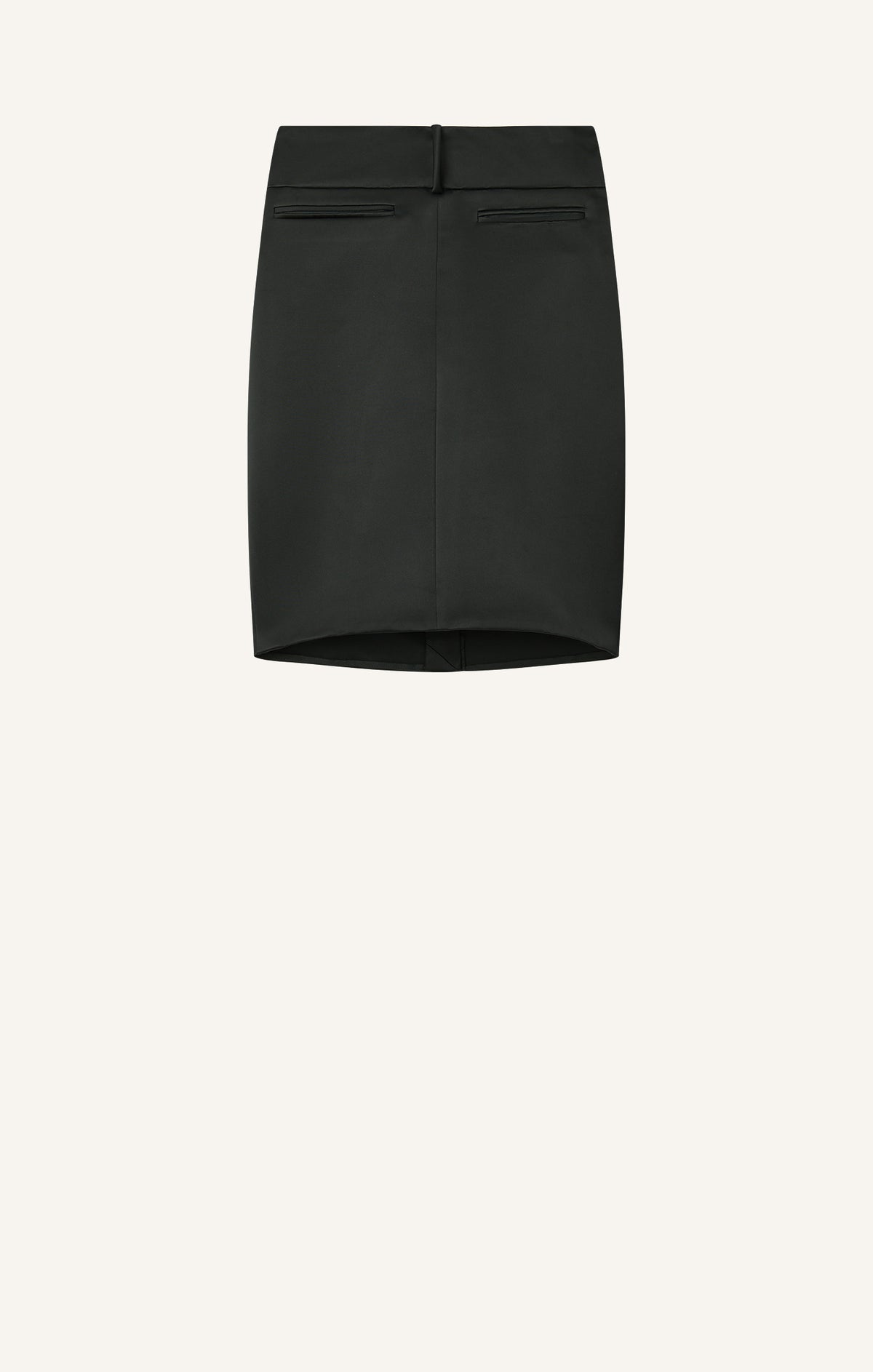 JUPE OBLIQUE EN SATIN
