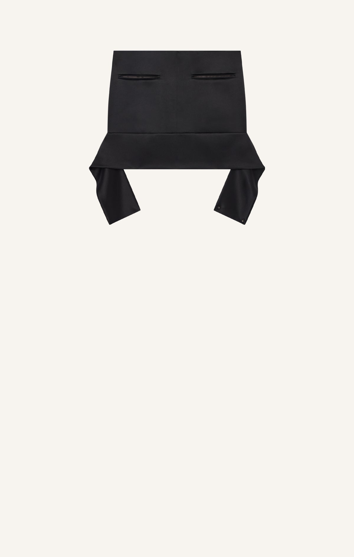 MINI JUPE CEINTURE INVERSÉE EN SATIN