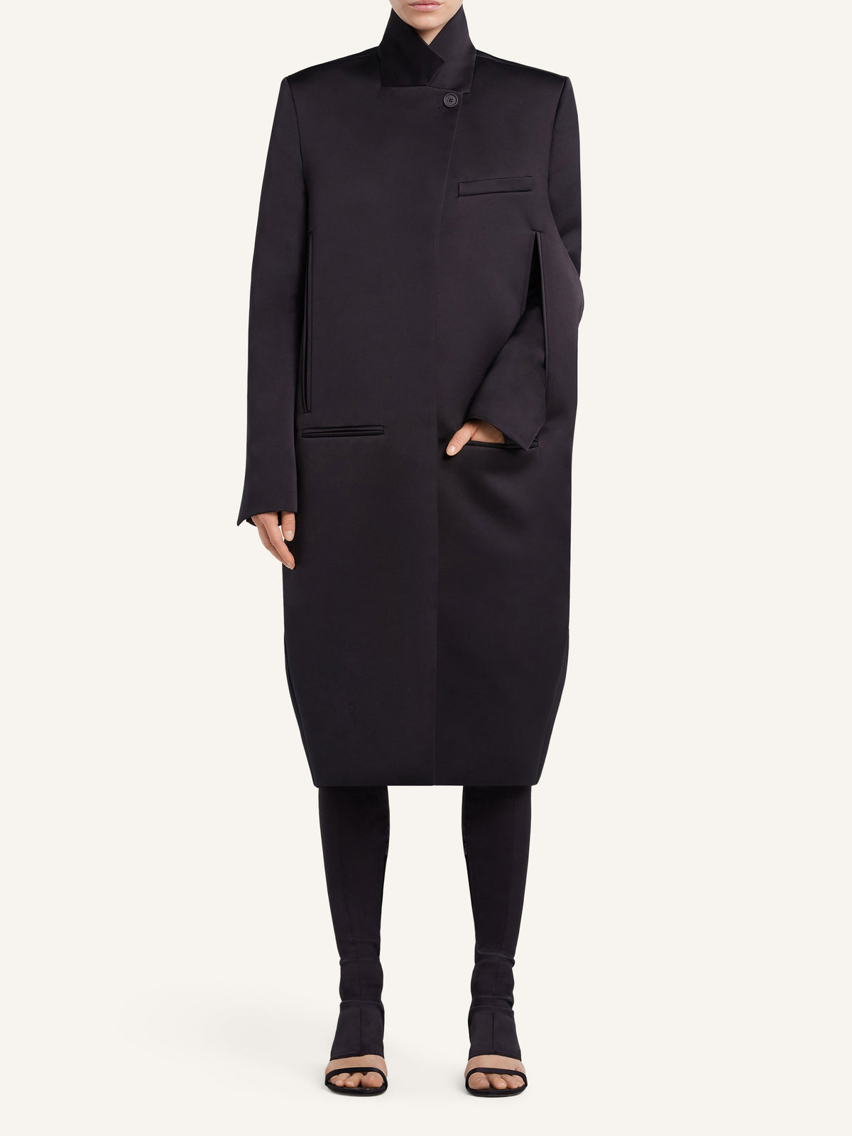 Manteau à fini satiné