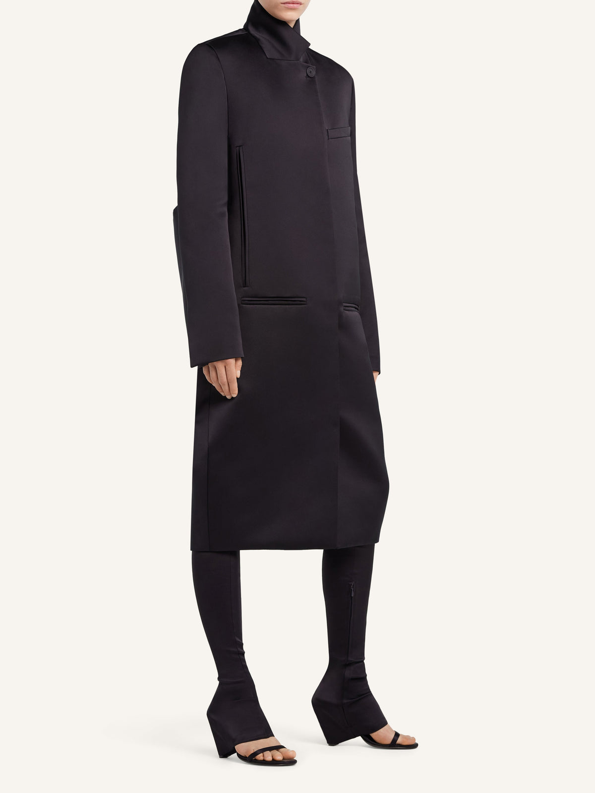 Manteau à fini satiné