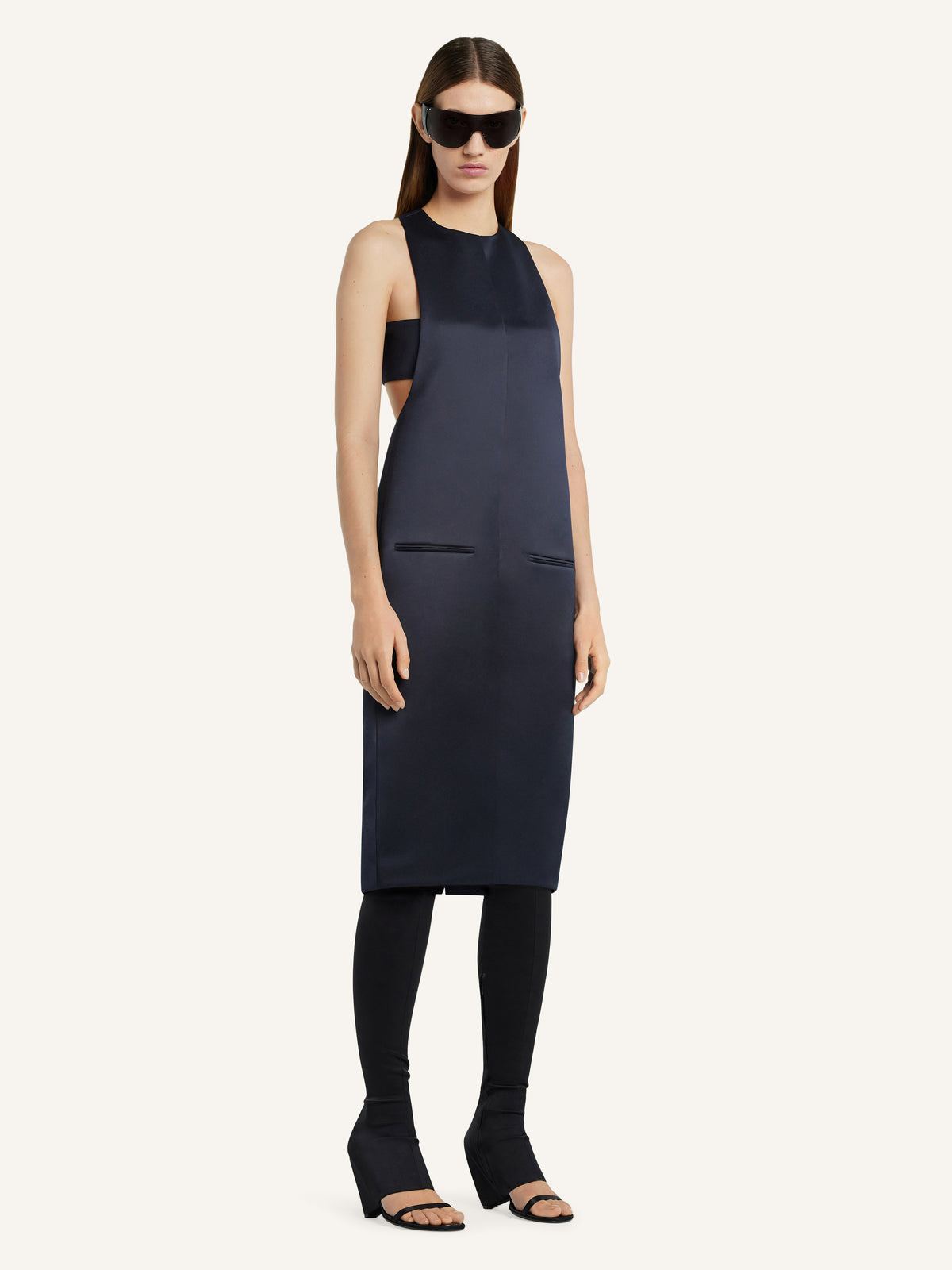 PRIX MARQUE : 390 / ROBE LONGUE SCUBA HÉRITAGE EN SATIN