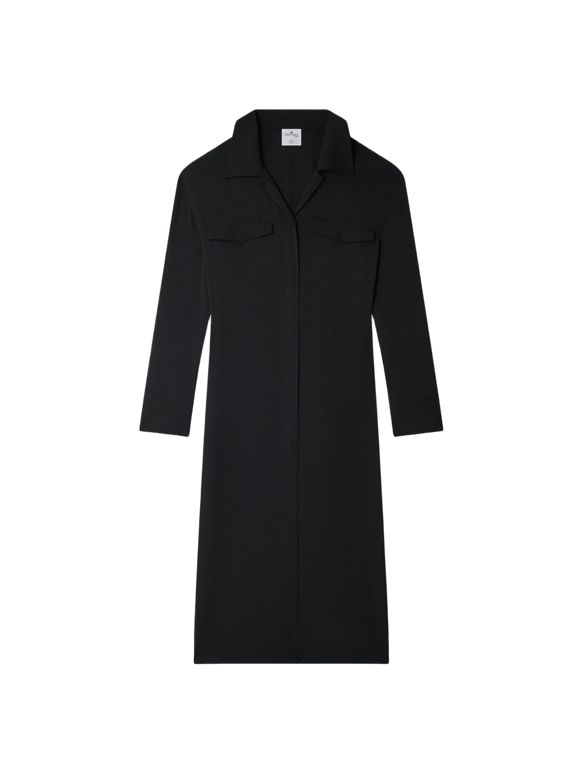 Robe chemise 2 poches - Black