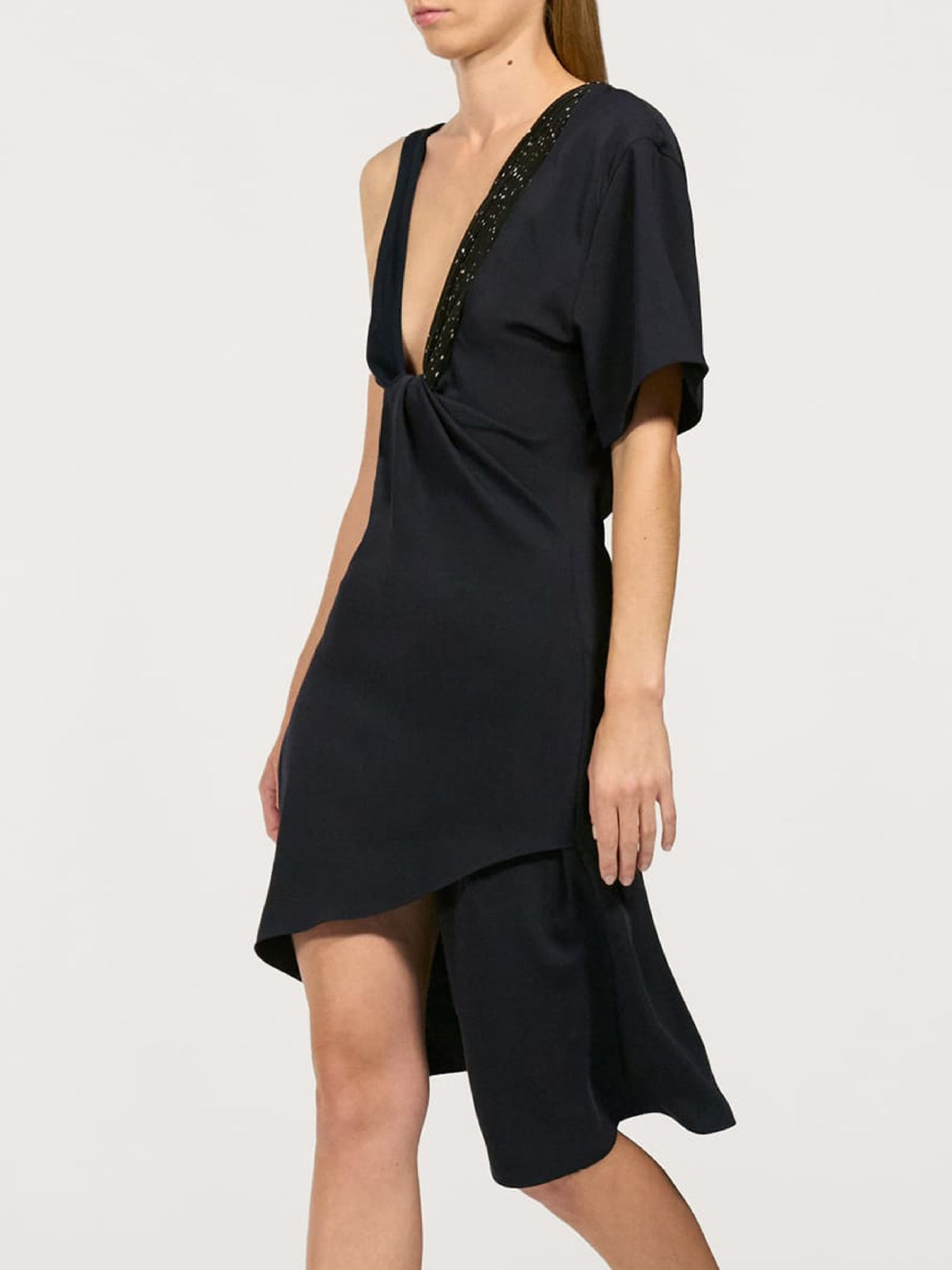 Robe Twist asymétrique - Navy
