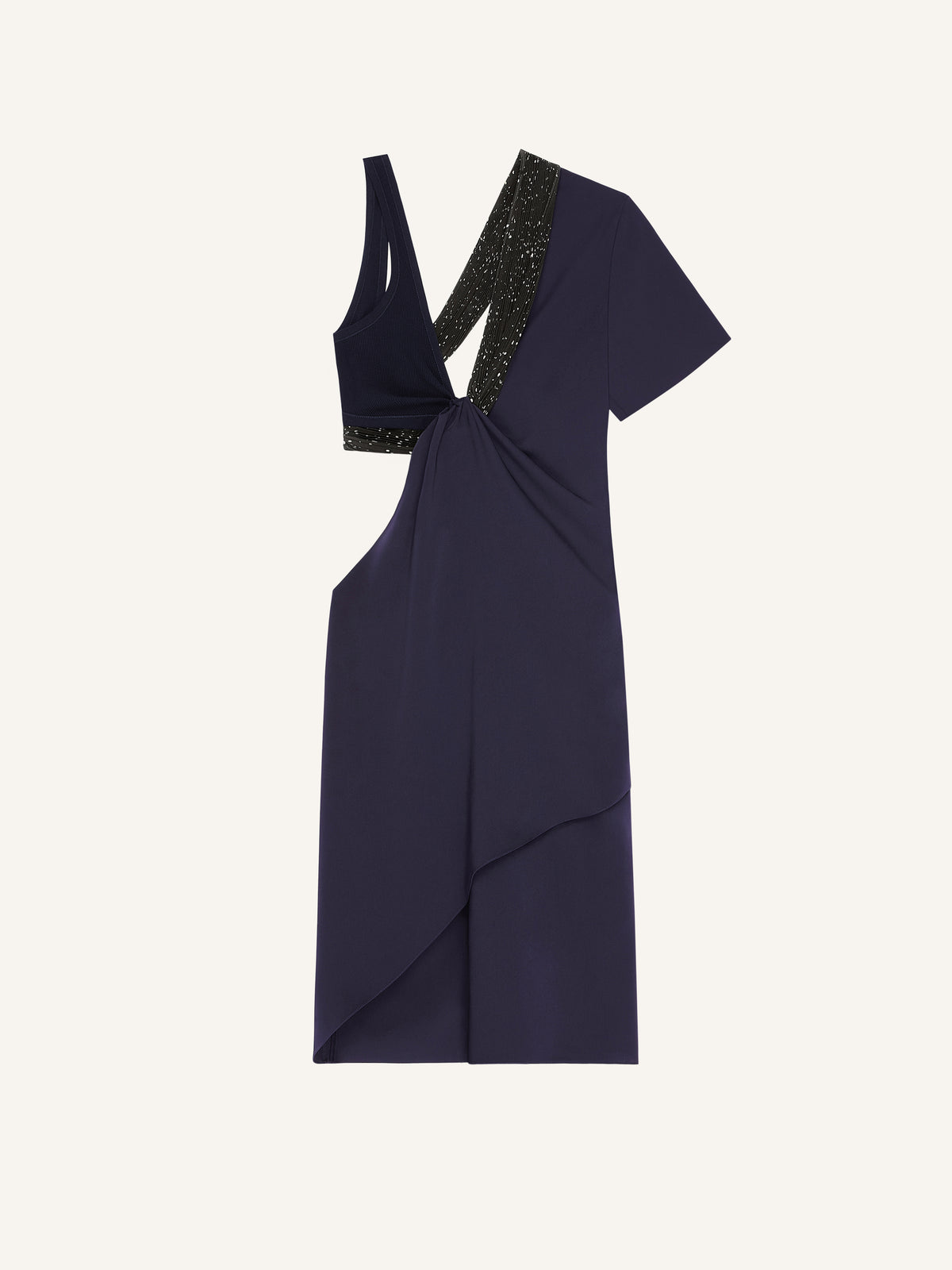 PRIX MARQUE : 750 / ROBE TWIST ASYMÉTRIQUE