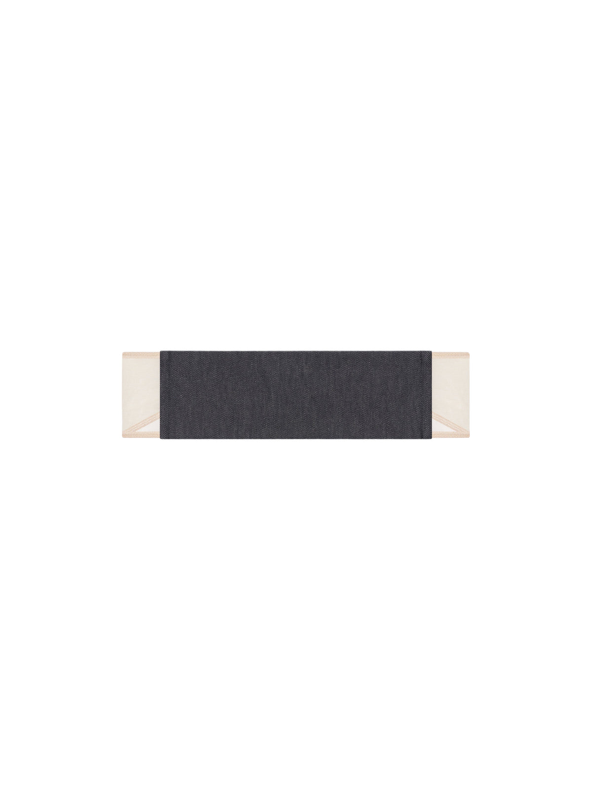 Bandeau en denim - Dark Heather Grey & Sand