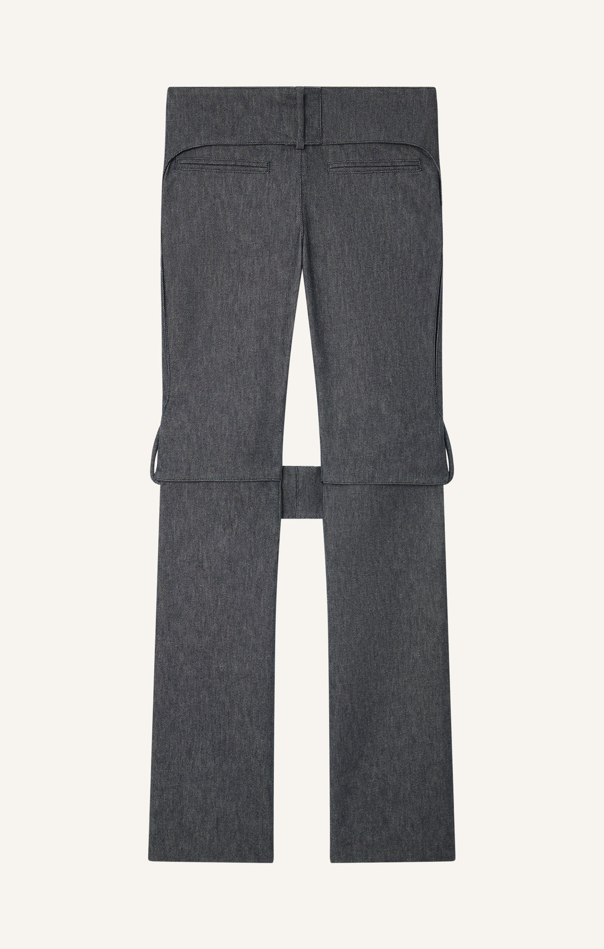 PANTALON BOOTCUT STRAP EN DENIM