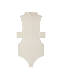 Body col montant en jersey - Natural