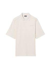 Polo Vainilla à surpiqures - Light Beige