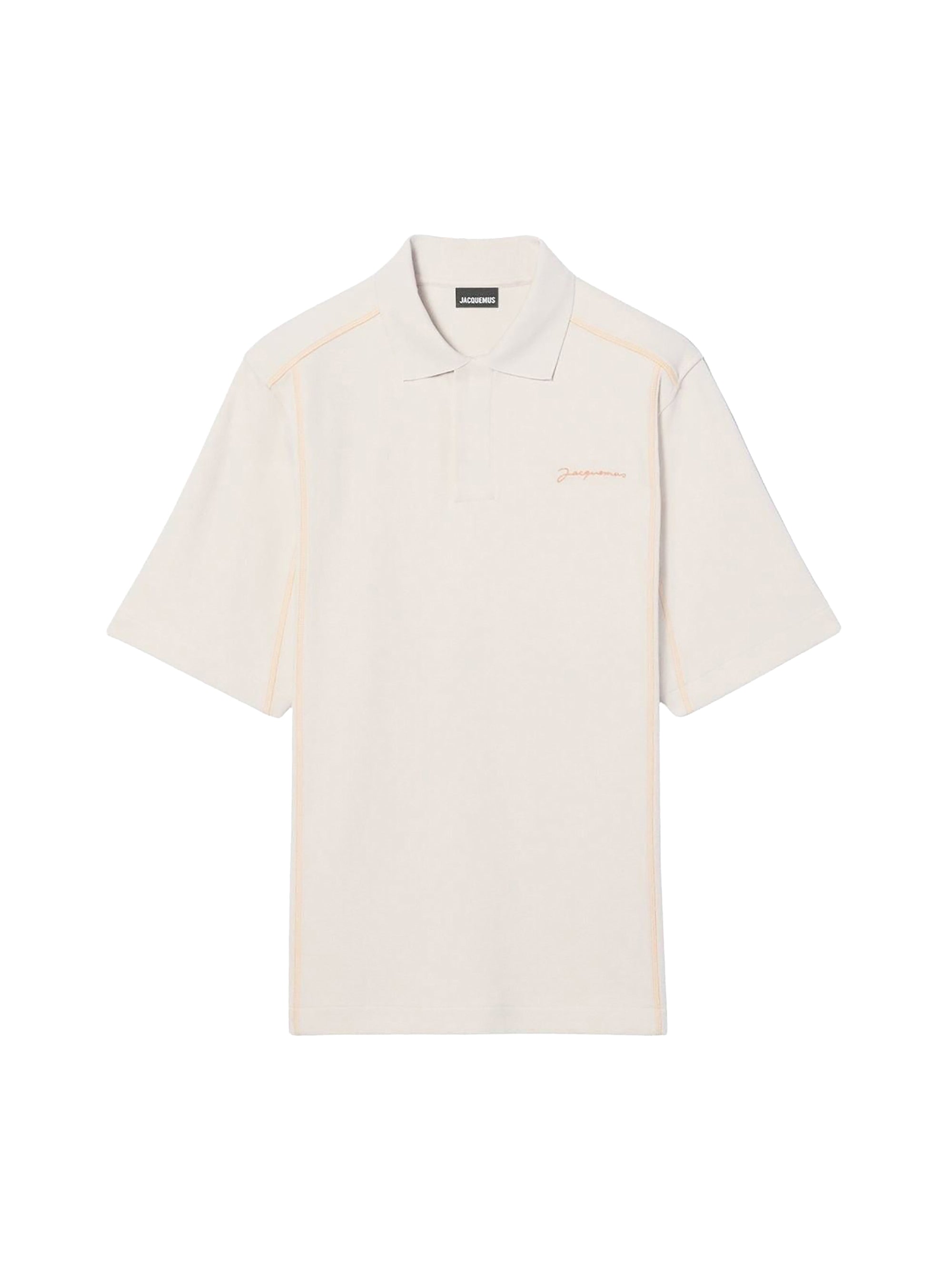 Polo Vainilla à surpiqures - Light Beige
