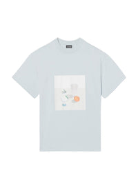 PRINT STILL LIFE BLUE LE TSHIRT TABLEAU