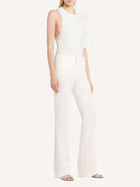 T-shirt Scuba asymétrique - Heritage White