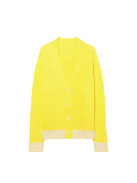 Cardigan Limone bicolore - Yellow