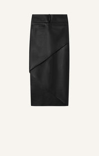 PRIX MARQUE : 1000 / INFINITY LEATHER LONG SKIRT-36