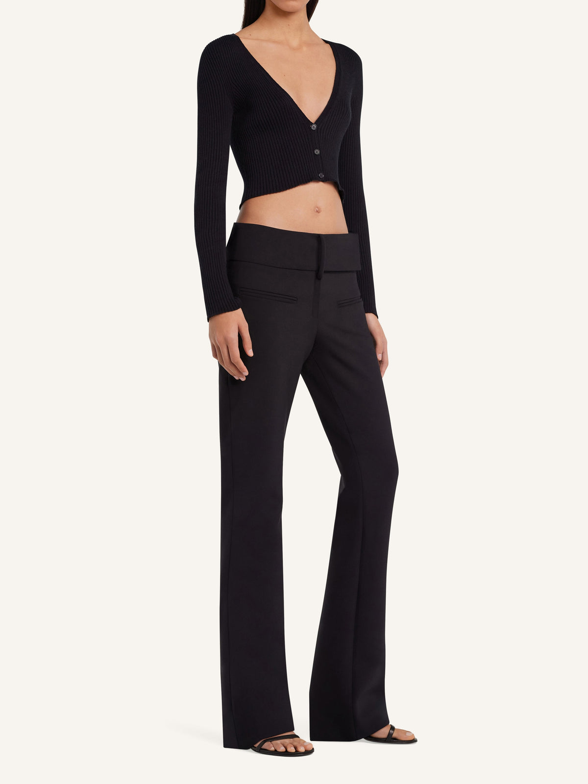 Cardigan Solar en maille - Black