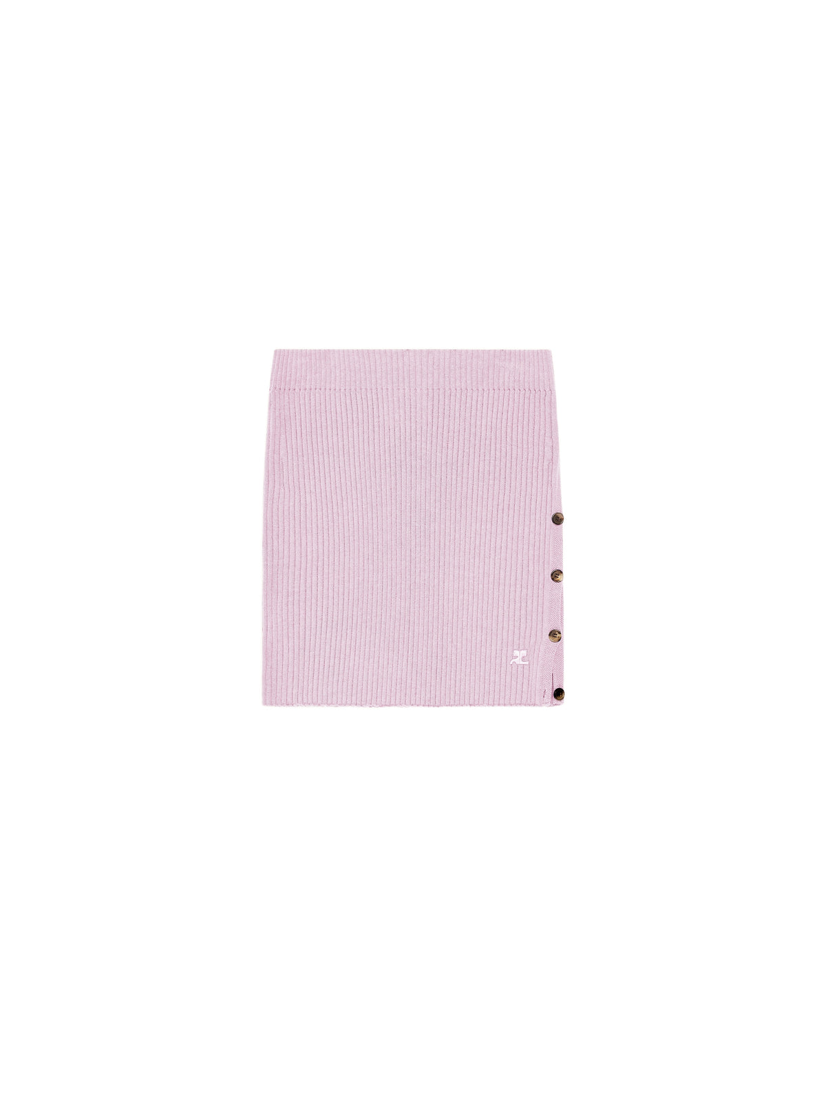 PRIX MARQUE : 150 / MINI JUPE BOUTONNÉE EN MAILLE