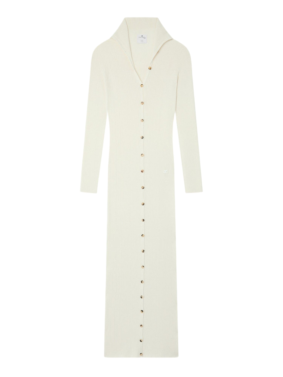 Robe longue cardigan - Heritage White