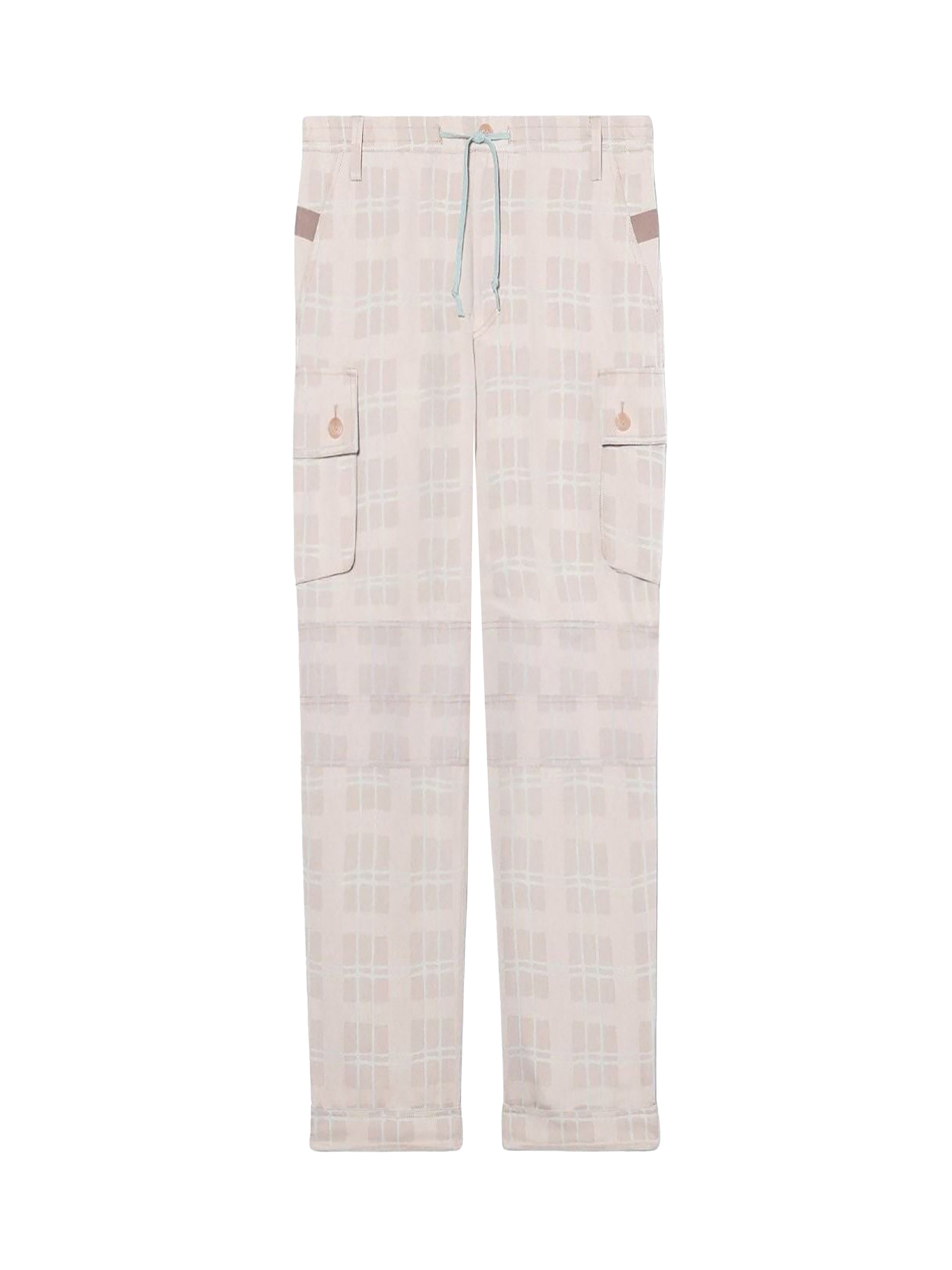 Pantalon cargo Giardino - Beige Squares