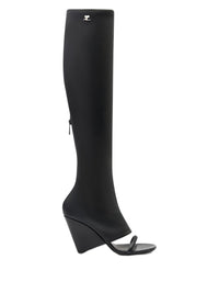 PRIX MARQUE : 280 / BOTTES COMPENSÉES OBLIQUES EN CUIR
