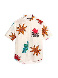Chemise Melo imprimée - Beige Arty Sun